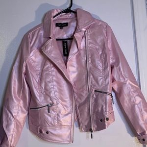 Faux leather jacket